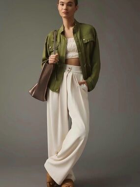 By Anthropologie Oversized Utility Jacket Sz Small